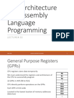 AVR Architecture and Assembly Language Programming LECTURE