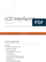 LCD Interfacing: Lecture# 14 Microprocessor Systems and Interfacing