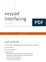 FA21 - Lec15 - 2021-11-03 - Keypad Interfacing