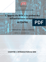 L'apport Du BIM À La Gestion Des Infrastructures Urbaines Au Québec