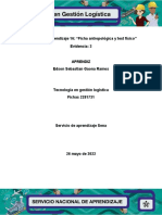 Ficha Antropológica y Test Físico