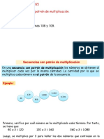 Matemáticas - Clase 105 - Secuencias Con Patrón de Multiplicación