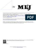 Variables Affecting Choice of Language Learning Strategies by University Students