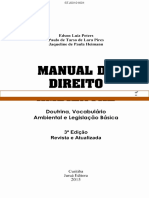 Manual de Direito Ambiental: Doutrina, Vocabulário Ambiental e Legislação Básica