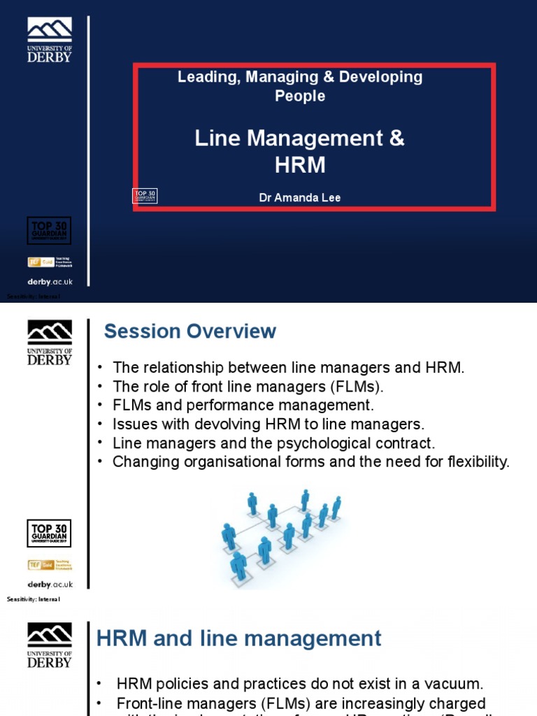 LMDP - Week 7 Part 1 - HRM & Line Management | PDF | Human Resource ...