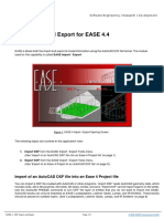 EASE 4 - DXF Import and Export