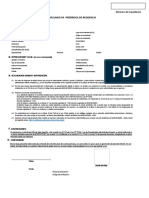 Formulario Prórroga de Residencia PDF