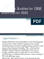 New Case Studies For 2020 Examination Q. 1 To 3