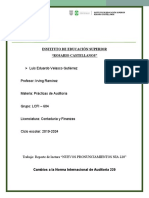 Reporte de Lectura - Cambios A La NIA 220 - LCFI 604