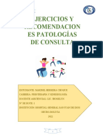 Ejercicios y Recomendaciones