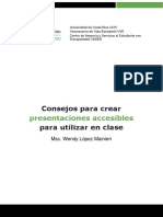 Consejos para Crear Presentaciones Accesibles para Uutilizar en Clase