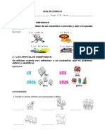 Guía de Trabajo Articulos