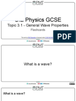 Flashcards - Topic 3.1 General Wave Properties - CAIE Physics IGCSE