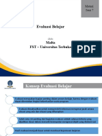 Evaluasi Belajar