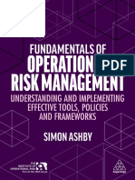 Fundamentals of Operational Risk Management Understanding and Implementing Effective Tools, Policies and Frameworks (Simon Ashby)