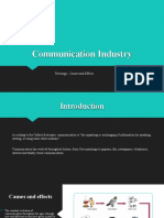Communication Industry: Teleology - Causes and Effects