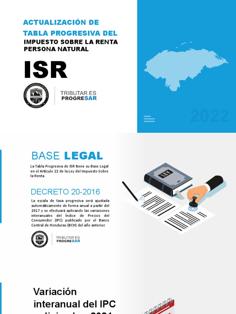 Presentacion Tabla Progresiva Del Isr 2022 PDF