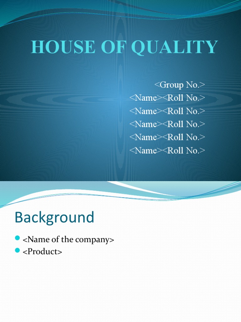 Operations ManagementSession 07 QFD Template PDF Psychology