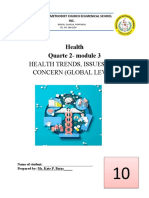 Health Quarte 2-Module 3: Health Trends, Issues and Concern (Global Level)