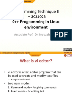 Programming Technique II - SCJ1023: C++ Programming in Linux Environment