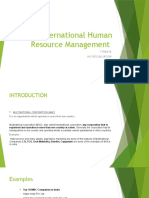 International Human Resource Management TYBBA IB