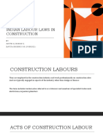Indian Labour Laws in Construction