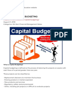 Capital Budgeting