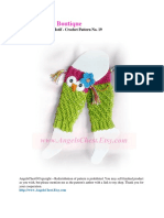 19-Owl Leg Warmers Pattern