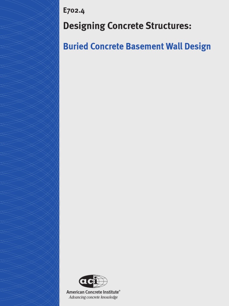 Buried Concrete Basement Wall Design | PDF | Geotechnical Engineering ...