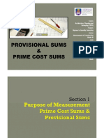 B. Provisional Sum - PC Sum
