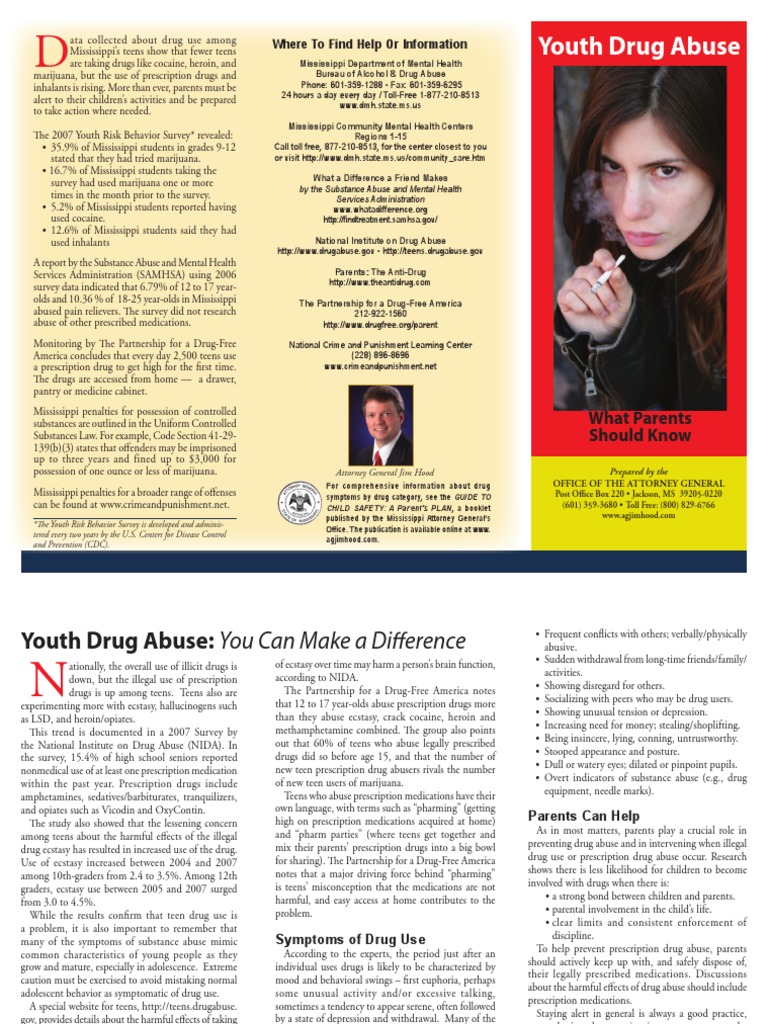 Youth Drug Abuse: Where To Find Help or Information | PDF | Substance ...