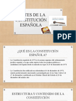 Partes de La Constitución Española
