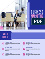 Blue and Pink Minimalist Business Marketing Presentation