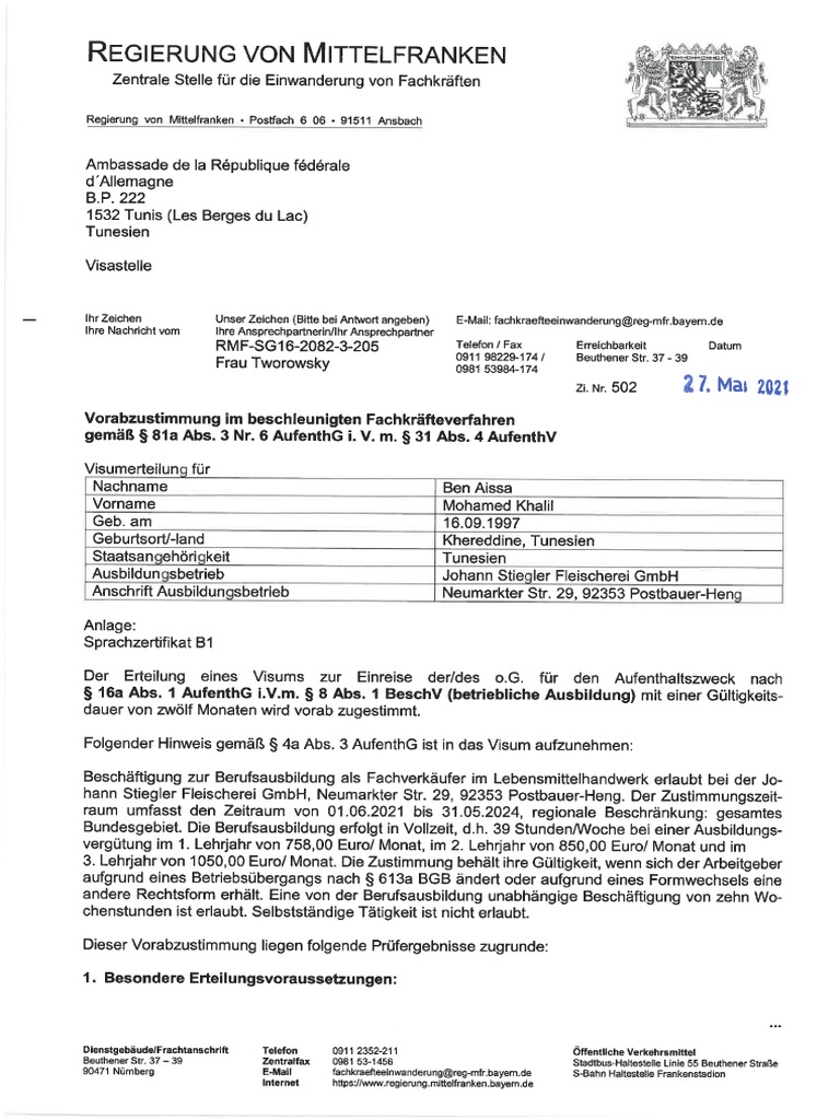 arbeitsagentur vorabzustimmung