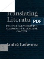 Translating Literature Practice and Theory in A Comparative Literature Context