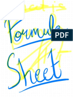 Formula Sheet - PCM