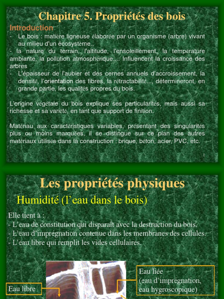 A quelle humidité le bois se stabilise t-il ? Il est hygroscopique