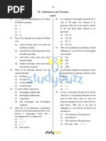 XII - Biology - Ch. 3 Lnheritance and Variation-Level-I, II, III-MCQ