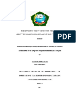 The Effect of Direct Method On The Student's Ability in Learning Vocabulary at Mas Pab 1 Sampali