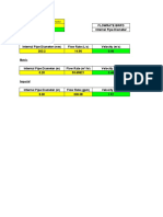 Metric: 1 - Enter The Internal Pipe Diameter 2 - Enter The Flow Rate 3 - Review The Result