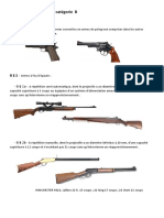 Classement Armes