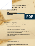 Materi 07 Metode Eksplorasi Langsung (Pemetaan Geologi)