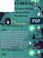 Parapsychology & Anomalistic Psychology: Prepared By: Marvin Jay S. Farrales