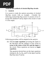 Analysis Syn of FF Circuits L 40 - 43