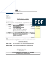 Proforma No 002-11 Disprofac