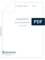 Learning Poverty Measures and Simulations