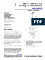 CMOS, 1.8 V to 5.5 V/±2.5 V, 3 Ω Low Voltage 4-/8-Channel Multiplexers /