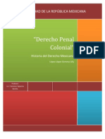 DERECHO PENAL Colonial Copia Original