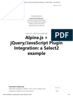 Integrate jQuery Select2 plugin in Alpine.js