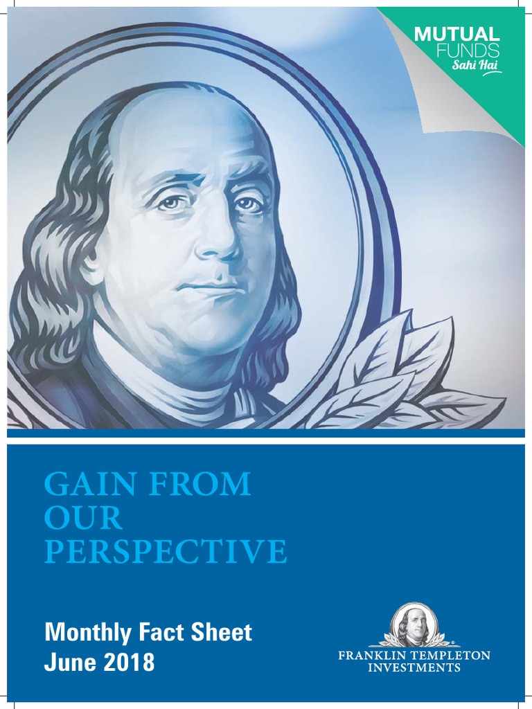 Franklin India Fund Fact Sheet - June 2018 | PDF | Investment Fund | Mutual  Funds